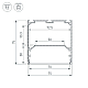 Алюминиевый профиль Arlight LINE-S-7575-3000 WHITE 041860