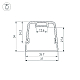 Профиль с экраном Arlight LINE-D-3734-2000 TETRA BLACK+OPAL 055072