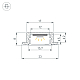 Профиль Arlight LINE-2308-F-2000 ANOD BROWN DEEP (Алюминий) 065811