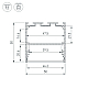 Алюминиевый профиль Arlight LINE-S-5050-2000 ANOD 041644