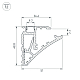 Профиль Arlight SHELF-600-2000 ANOD (Алюминий) 060498