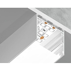Алюминиевый профиль Ambrella Light Profile System GP2550WH