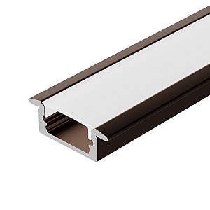 Профиль Arlight LINE-2308-F-2000 ANOD BROWN DEEP (Алюминий) 065811