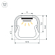 Профиль Arlight LINE-D-1111-2000 SQUARE ANOD (Алюминий) 061084