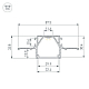 Профиль Arlight Arlight LINIA32-FANTOM-MID-2000 ANOD (Алюминий) 058472