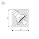 Профиль с экраном Arlight SL-KANT-H10-SQUARE-2000 IRON GREY (Алюминий+пластик) 055325