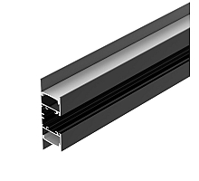 Алюминиевый профиль Arlight WALL-2575-DUAL-2000 ANOD BLACK 052332