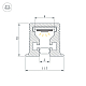 Профиль с экраном Arlight SL-MINI-3-H10-F12-2000 IRON GREY (Алюминий+пластик) 055322