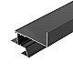 Алюминиевый профиль Arlight СEIL-S18-SHADOW-SIDE-3000 ANOD BLACK 047639