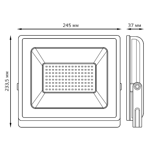 Прожектор светодиодный Gauss Elementary 100W 3000К 613527100