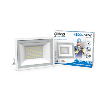 Прожектор светодиодный Gauss Slim 50W 6500К 613120350