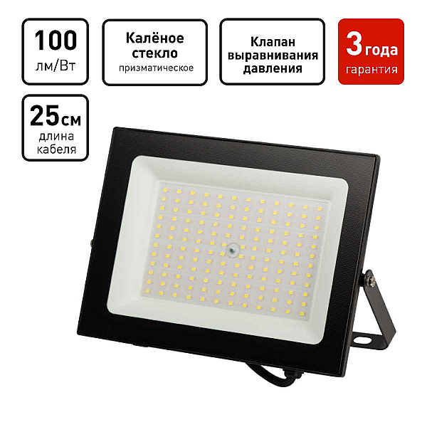 Прожектор светодиодный уличный ЭРА PRO LPR-062-0-65K-100 Б0064701
