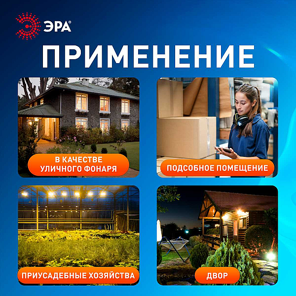 Прожектор светодиодный уличный ЭРА LPR-042-2-65K-030 Б0064234
