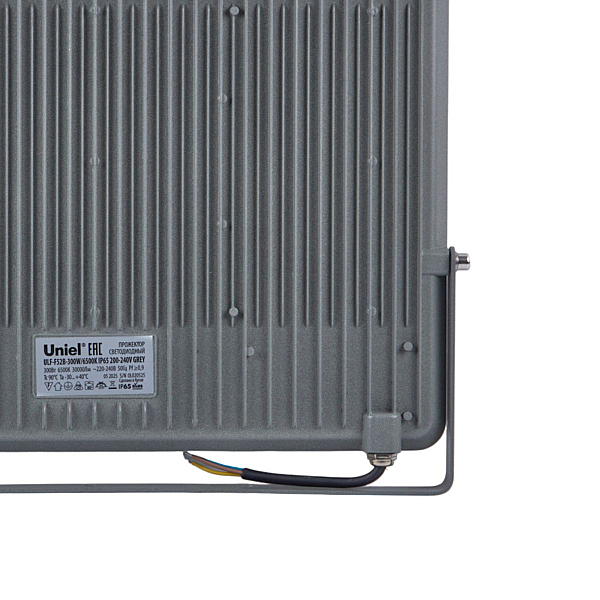 Прожектор Uniel ULF-F52B-300W/6500K IP65 200-240V GREY UL-00013062