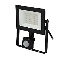 Прожектор светодиодный (UL-00007126) Uniel 30W ULF-F62-50W/6500K Sensor IP54 200-240В Black