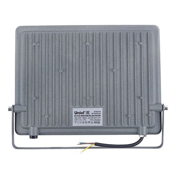 Прожектор Uniel ULF-F52D-200W/6500K IP65 200-240V GREY UL-00013060