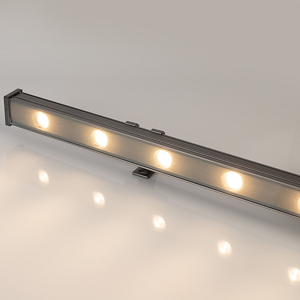 Линейный светодиодный прожектор Arlight AR-LINE-1000-12W Warm3000 (GR, 15x60 deg, 230V) 041728