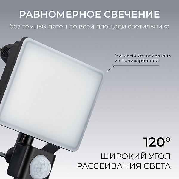 Прожектор CCT с датчиком движения Apeyron 05-53