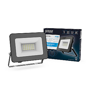 Прожектор светодиодный Gauss Qplus 20W 6500К 613511320