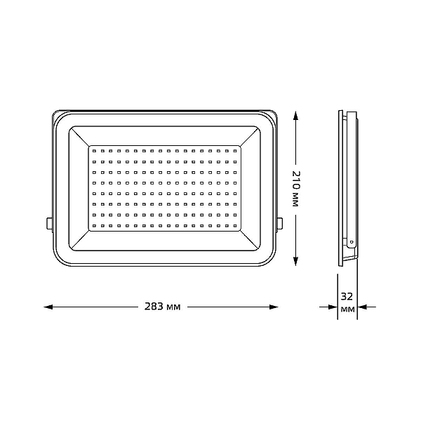 Прожектор светодиодный Gauss Qplus 100W 6500К 690511100