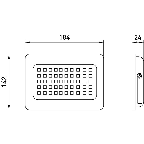 Прожектор светодиодный уличный ЭРА LPR-023-0-65K-070 Б0052025
