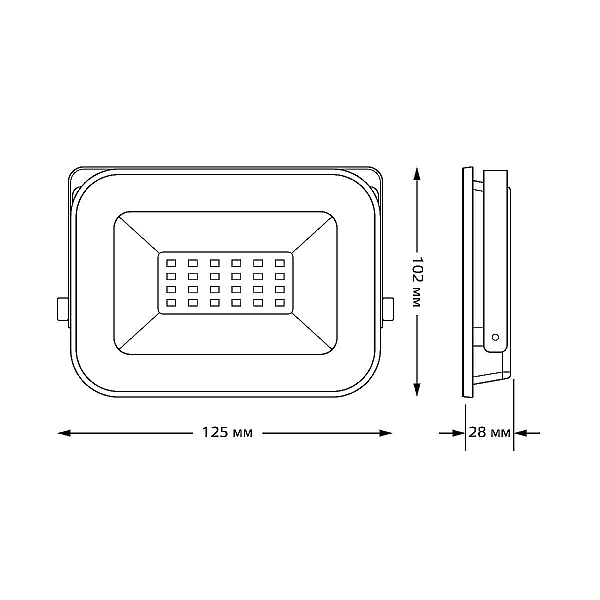 Прожектор светодиодный Gauss Qplus 20W 6500К 690511320
