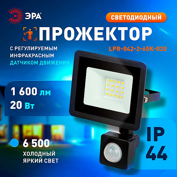 Прожектор светодиодный уличный ЭРА LPR-042-2-65K-020 Б0064300