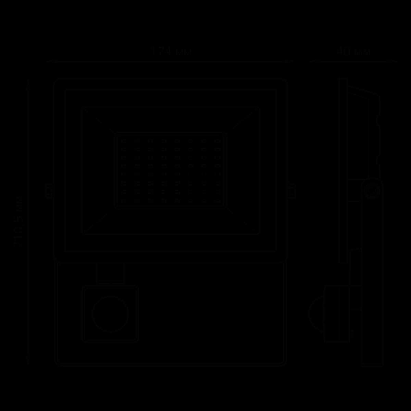 Прожектор светодиодный Gauss Elementary 50W 6500К 628511350