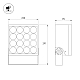 Прожектор Arlight ALT-BLOCK-S220x220-50W Warm3000 (GR, 60 deg, 230V) 052371