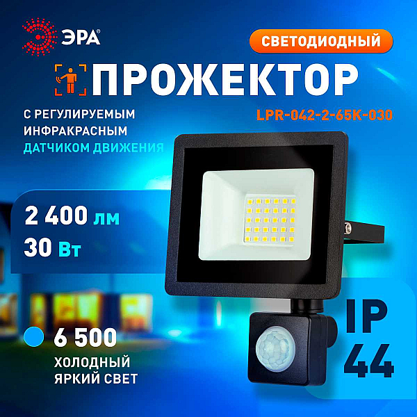 Прожектор светодиодный уличный ЭРА LPR-042-2-65K-030 Б0064234