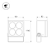 Прожектор Arlight ALT-BLOCK-S130x130-15W Day4000 (GR, 60 deg, 230V) 055243