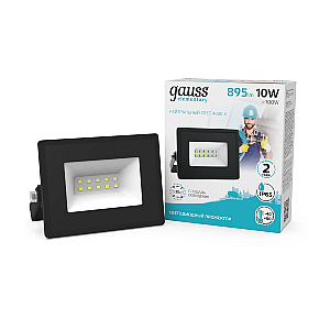 Прожектор светодиодный Gauss Elementary 10W 4000К 613100210