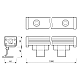 Линейный прожектор Arlight AR-LINE-1000-24W Warm3000 (GR, 30 deg, 230V) 024303(1)