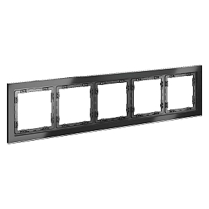 Рамка на 5 постов Voltum S70 VLS110507 (графит, стекло)