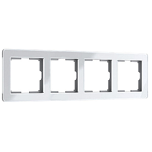 Рамка на 4 поста Werkel Acrylic белый 4690389190520 W0042701 a062131