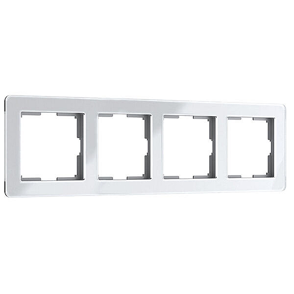 Рамка на 4 поста Werkel Acrylic белый 4690389190520 W0042701 a062131