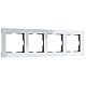 Рамка на 4 поста Werkel Acrylic белый 4690389190520 W0042701 a062131