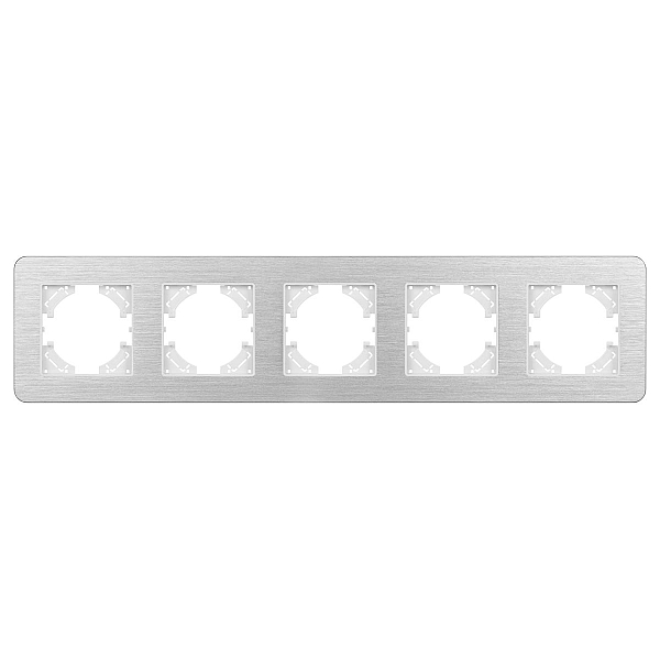 Рамка на 5 постов алюминиевая Arlight FRM-AKIRY-AL-5-SR 049734