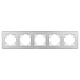 Рамка на 5 постов алюминиевая Arlight FRM-AKIRY-AL-5-SR 049734