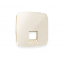 Лицевая панель для компьютерной/телефонной розетки RJ-45/RJ-11 Ambrella Volt Omega OP3120