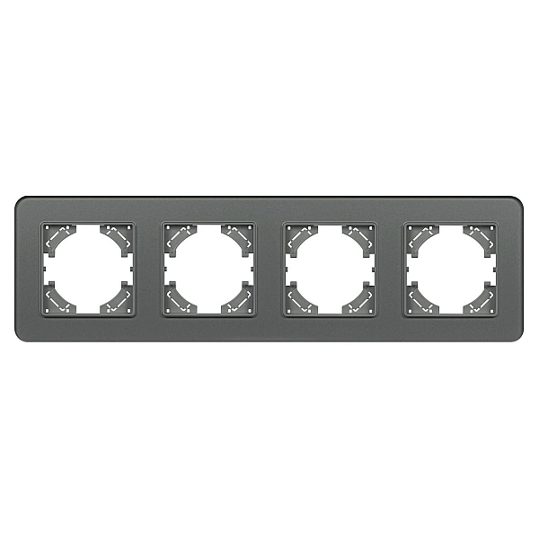 Рамка на 4 поста стеклянная Arlight FRM-OMALI-GS-4-GR 049702