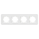 Рамка на 4 поста стеклянная Arlight FRM-OMALI-SFGS-4-WH 049716