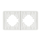Рамка на 2 поста стеклянная Arlight FRM-OMALI-GS-2-WH 049692