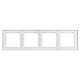 Рамка четырехместная Arlight FRM-GLARE-GS-4-WH 043802