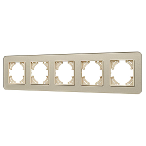 Рамка на 5 постов стеклянная Arlight FRM-OMALI-GS-5-GD 049707