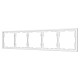 Рамка пластиковая Arlight FRM-NOBE-SFPL-5-WH 054227