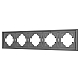 Рамка пластиковая на 5 постов Arlight FRM-TENDO-PL-5-GR 053853
