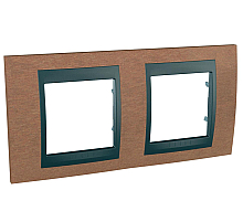 Рамка 2-постовая Schneider Electric Unica Top MGU66.004.2M2