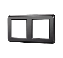 Рамка двухместная Arlight FRM-VERSA-PL-2-BK 043778