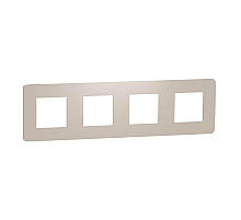 Рамка 4-постовая Schneider Electric Unica New NU280844